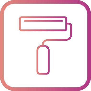 İllüstrasyon Boya rulo Simgesi