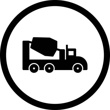 İllüstrasyon Beton Karıştırıcı Simgesi