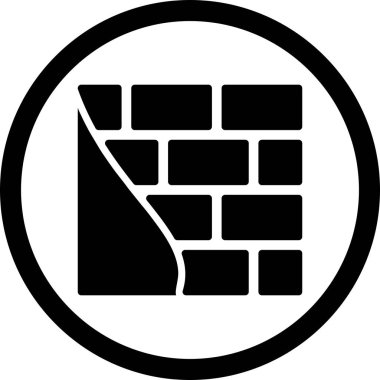 İllüstrasyon Tuğla duvar Simgesi