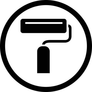 İllüstrasyon Boya rulo Simgesi