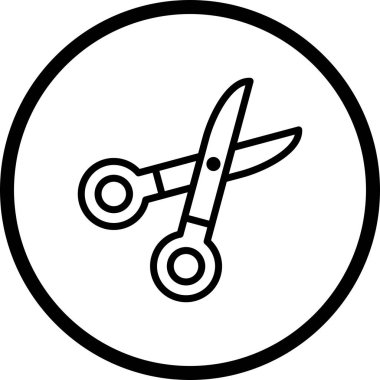 İllüstrasyon Makas Simgesi