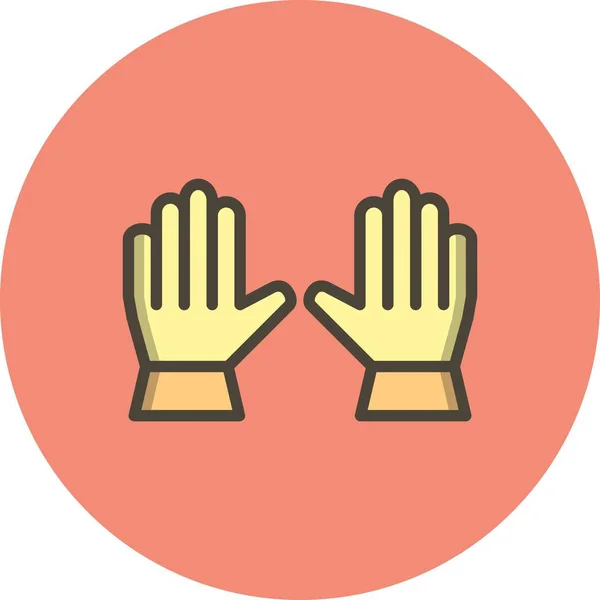 Illustration  Gloves Icon — Stock Photo, Image