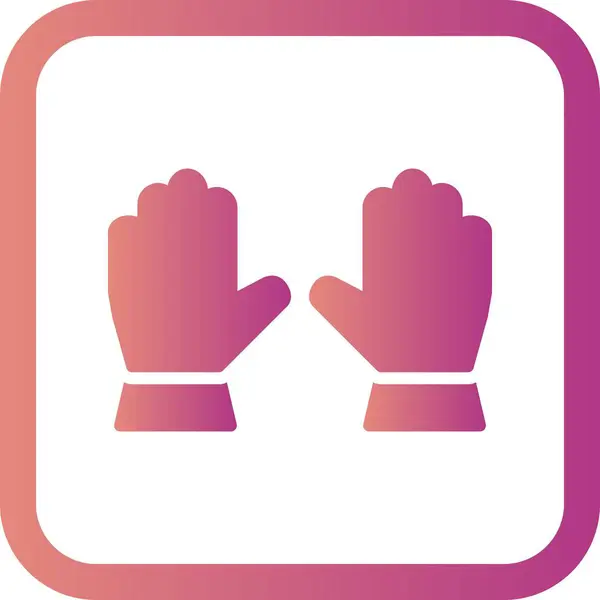 Illustratie handschoenen icon — Stockfoto