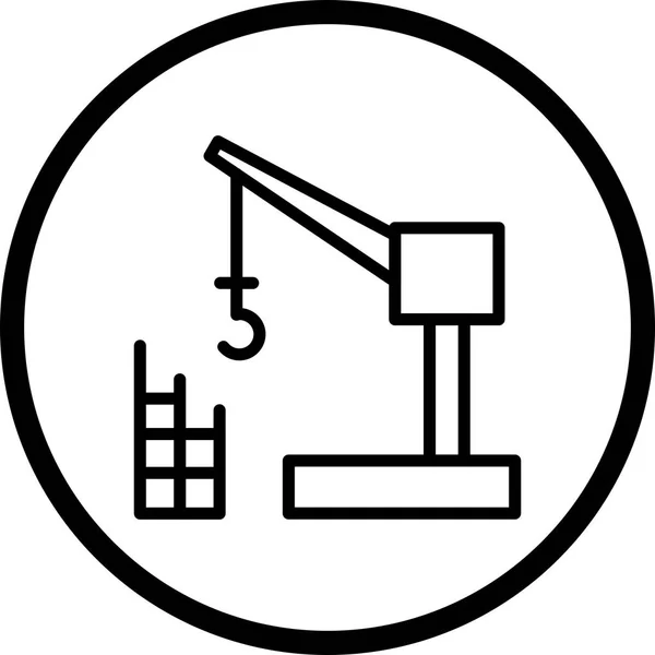 Illustration  Construction Crane — Stock Photo, Image