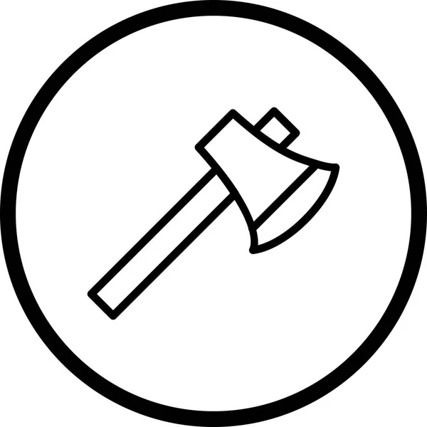 Ícone do machado da ilustração — Fotografia de Stock