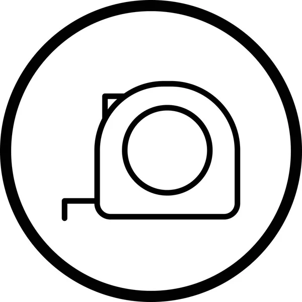 Illustrazione Icona del nastro di misura — Foto Stock