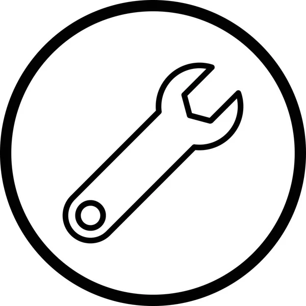 Icono de la llave de la ilustración —  Fotos de Stock