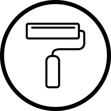 İllüstrasyon Boya rulo Simgesi