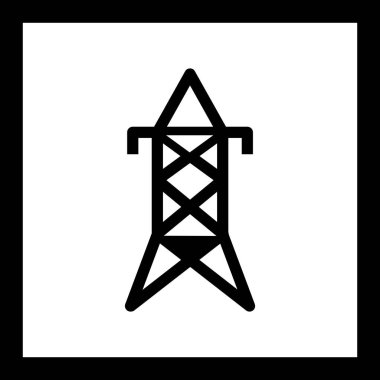 İllüstrasyon Elektrikli kule Simgesi