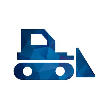 İllüstrasyon Buldozer Simgesi