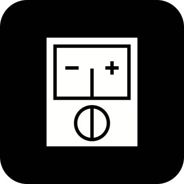 İllüstrasyon Voltmetre Simgesi