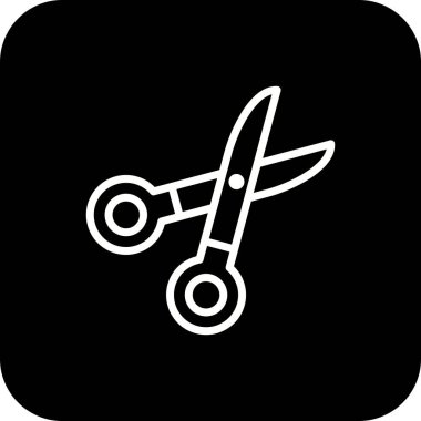 İllüstrasyon Makas Simgesi