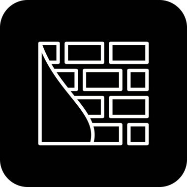 İllüstrasyon Tuğla duvar Simgesi