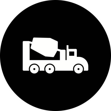 İllüstrasyon Beton Karıştırıcı Simgesi