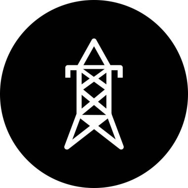 İllüstrasyon Elektrikli kule Simgesi
