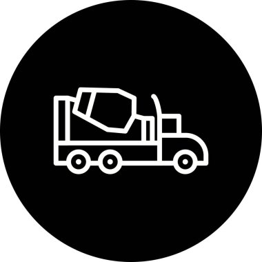 İllüstrasyon Beton Karıştırıcı Simgesi