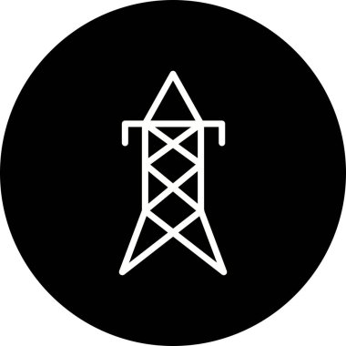 İllüstrasyon Elektrikli kule Simgesi
