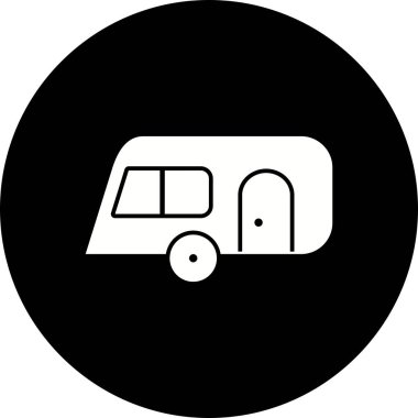 İllüstrasyon karavan simgesi