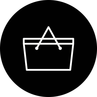 İllüstrasyon piknik sepeti simge