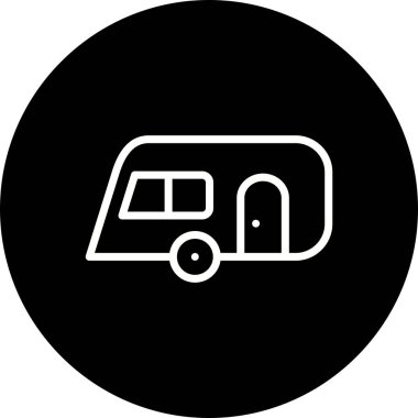 İllüstrasyon karavan simgesi