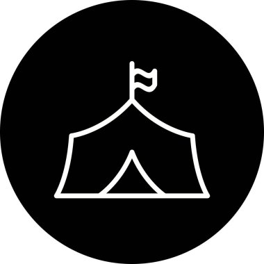 İllüstrasyon çadır simgesi