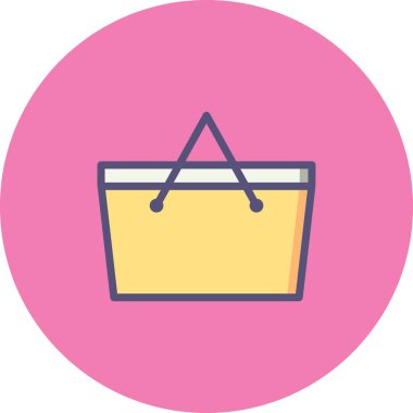 İllüstrasyon piknik sepeti simge