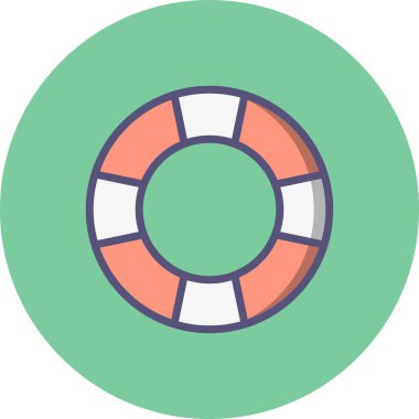 İllüstrasyon yaşam preserver simgesi