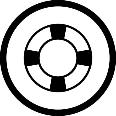 İllüstrasyon yaşam preserver simgesi