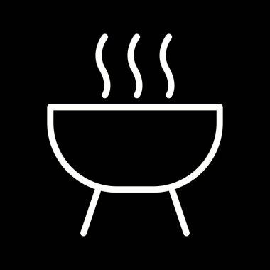 Illustration Barbekü simgesi