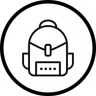 İllüstrasyon çantası simgesi