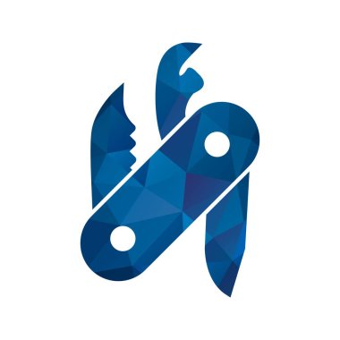 İllüstrasyon Swiss ordu bıçağı simgesi