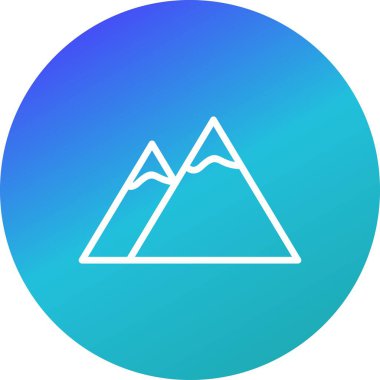 Resimde dağlar simgesi