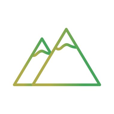 Resimde dağlar simgesi