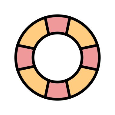 İllüstrasyon yaşam preserver simgesi