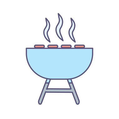 Illustration Barbekü simgesi