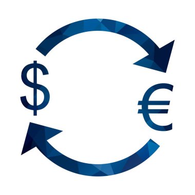 Dolar simgesi ile İllüstrasyon Döviz Euro