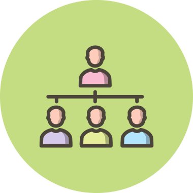 İllüstrasyon Organizasyon Simgesi