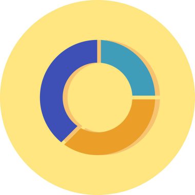 İllüstrasyon Pasta Grafiği Simgesi