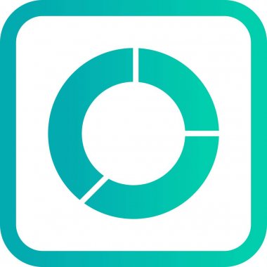 İllüstrasyon Pasta Grafiği Simgesi