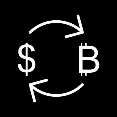 Dolar Simgesi ile İllüstrasyon Döviz Bitcoin