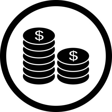 İllüstrasyon Sikkeler Simgesi