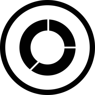 İllüstrasyon Pasta Grafiği Simgesi