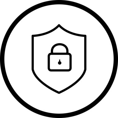 İllüstrasyon Çevrimiçi Koruma Simgesi