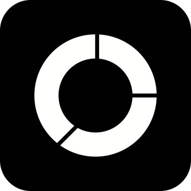 İllüstrasyon Pasta Grafiği Simgesi