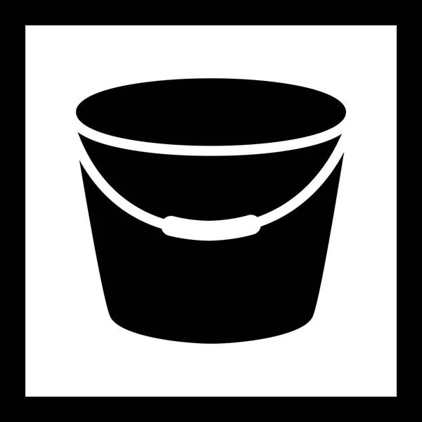 Ikon för illustrationen Bucket — Stockfoto