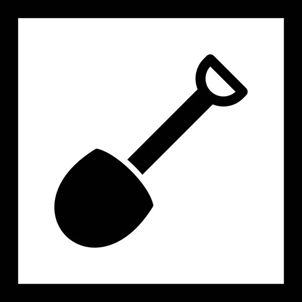 Ikon för illustration av spade — Stockfoto