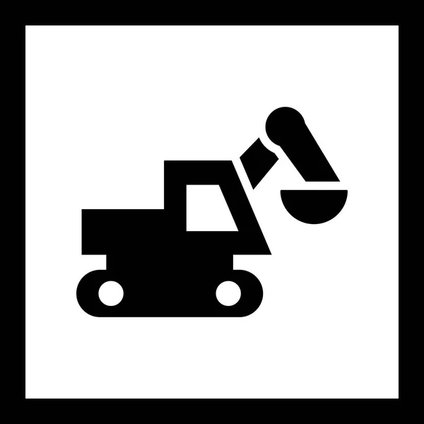 Afbeelding graafmachine pictogram — Stockfoto