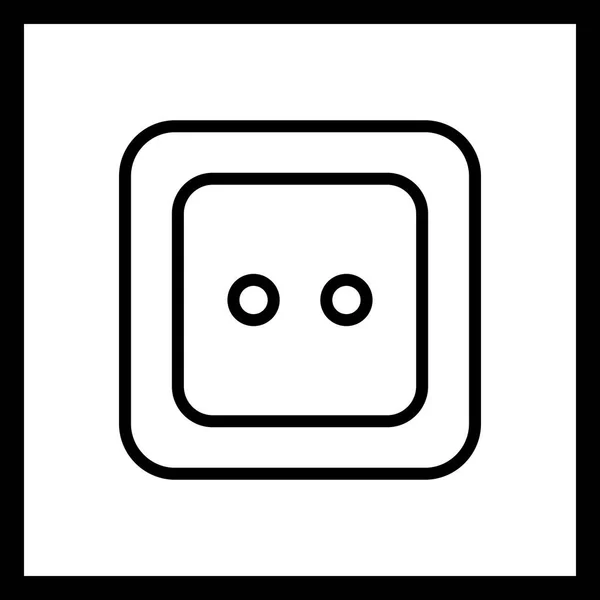 Illustratie socket-pictogram — Stockfoto