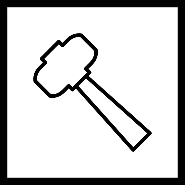 Illustration Hammer-Symbol — Stockfoto