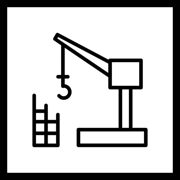 Illustration  Construction Crane — Stock Photo, Image